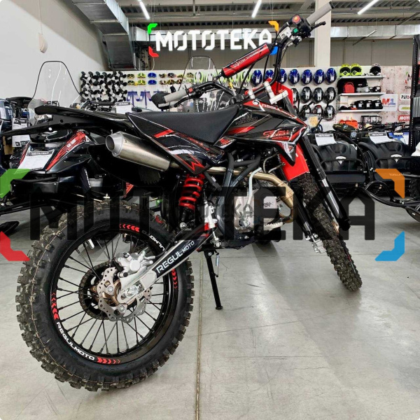 Питбайк Regulmoto (Регулмото) SEVEN MEDALIST PRO 49cc (150) 19/16 чёрный/красный | Мототека Питбайк Regulmoto (Регулмото) SEVEN MEDALIST PRO 49cc (150) 19/16 чёрный/красный | Мототека